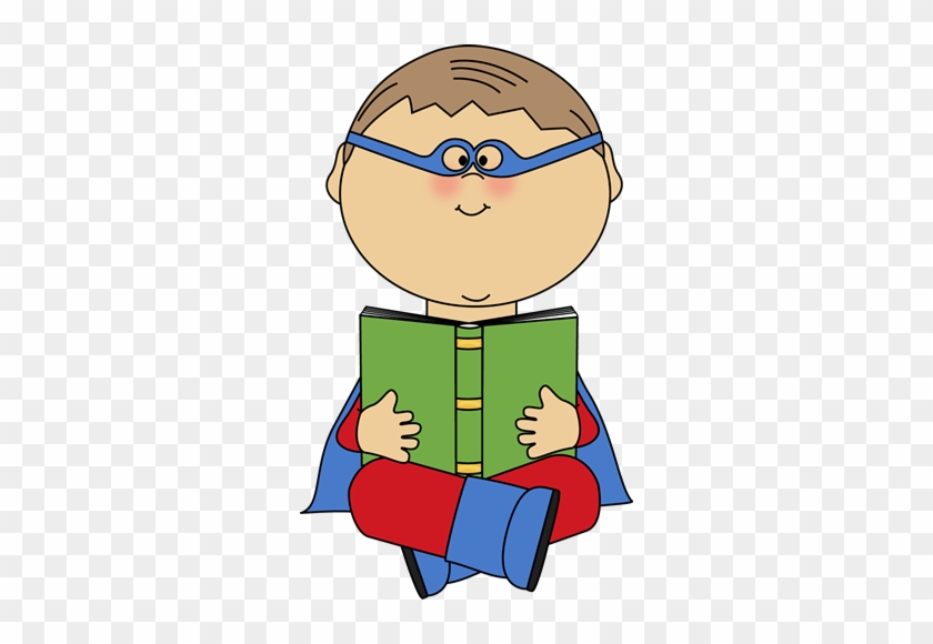 March Is Reading Month Clip Art - Super Hero Reading #192135
