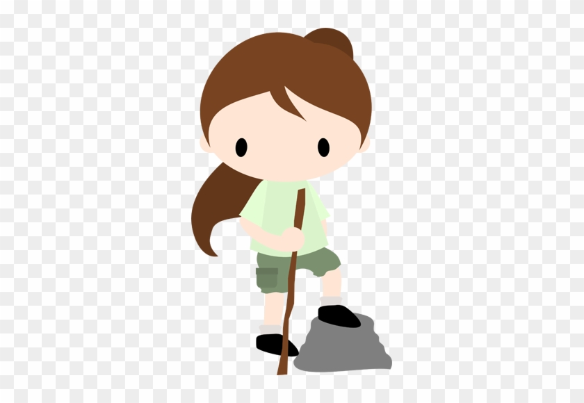 Hiker Girl Clip Art #192143