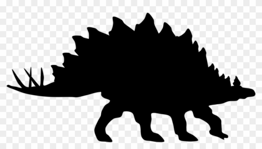 Stegosaurus Silhouette Clip Art At Clker - Dinosaur Silhouette #192166