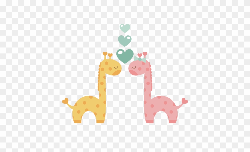 Giraffes In Love Svg Scrapbook Cut File Cute Clipart - Scalable Vector Graphics #192204