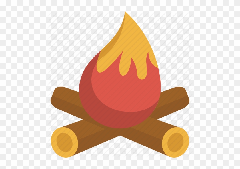 Camp Fire Clipart Warmth - Wood Fire Icon Free #192325