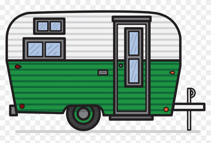 Vintage Camper Clipart - Vintage Camper Clipart #192344