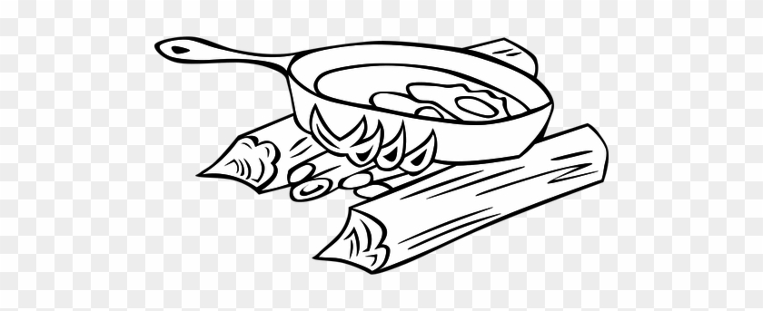 Cooking Clip Art Black And White - Fry Black And White #192492
