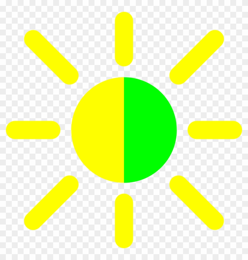 Free Vector Brightness Contrast Icon Clip Art - Contrast Clipart #192525