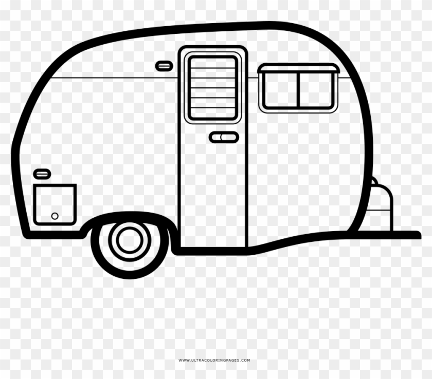 Camping Trailer Coloring Page - Dibujos Caravanas #192563