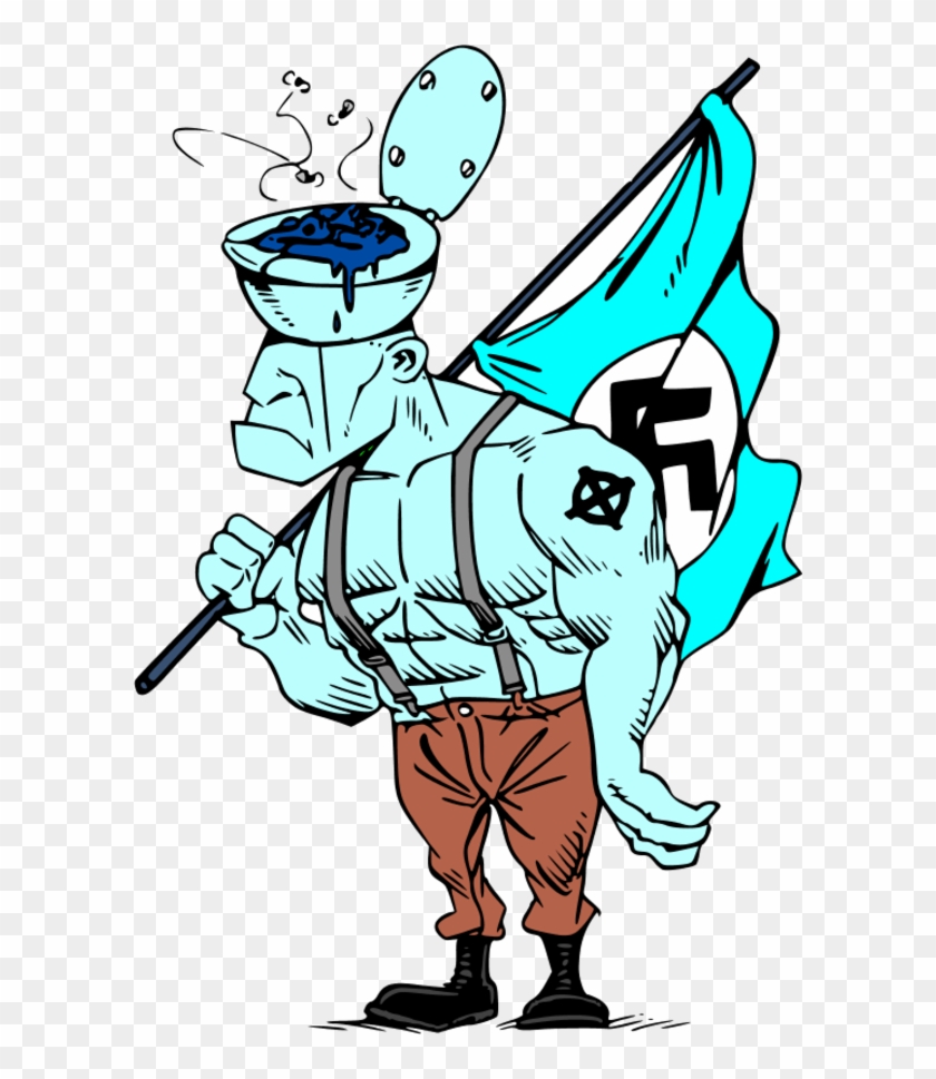 Man Holding Nazi Flag - Best Gift - Sink Head Hoodie/t-shirt/mug Black/navy/pink/white #192597