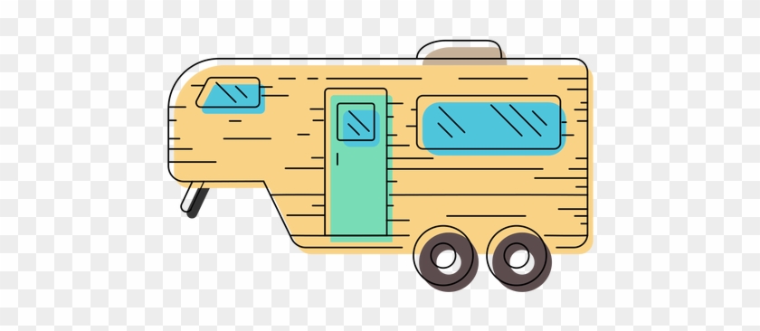 Caravan Trailer Illustration Transparent Png - Caravan #192607