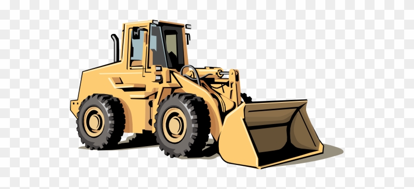 Heavy Equipment Clip Art Black And White - Bulldozer Clipart #192784