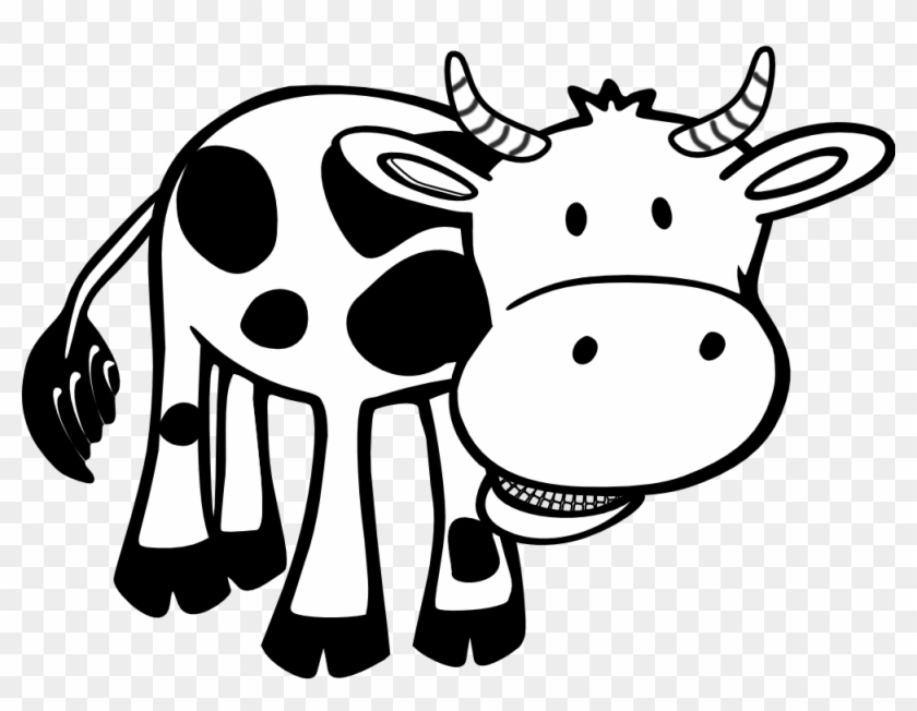 Cow Black White Line Hunky Dory Svg Colouringbook - Love Cows: Blank Lined Journal - 6x9 - Animal Lover #192790