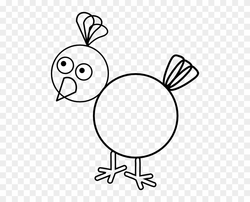 Free Range Chicken Clip Art - Line Art Chicken #192805