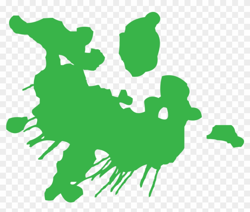 Image For >, Mud Splatter Clip Art - Green Paint Splatter Clip Art #192815