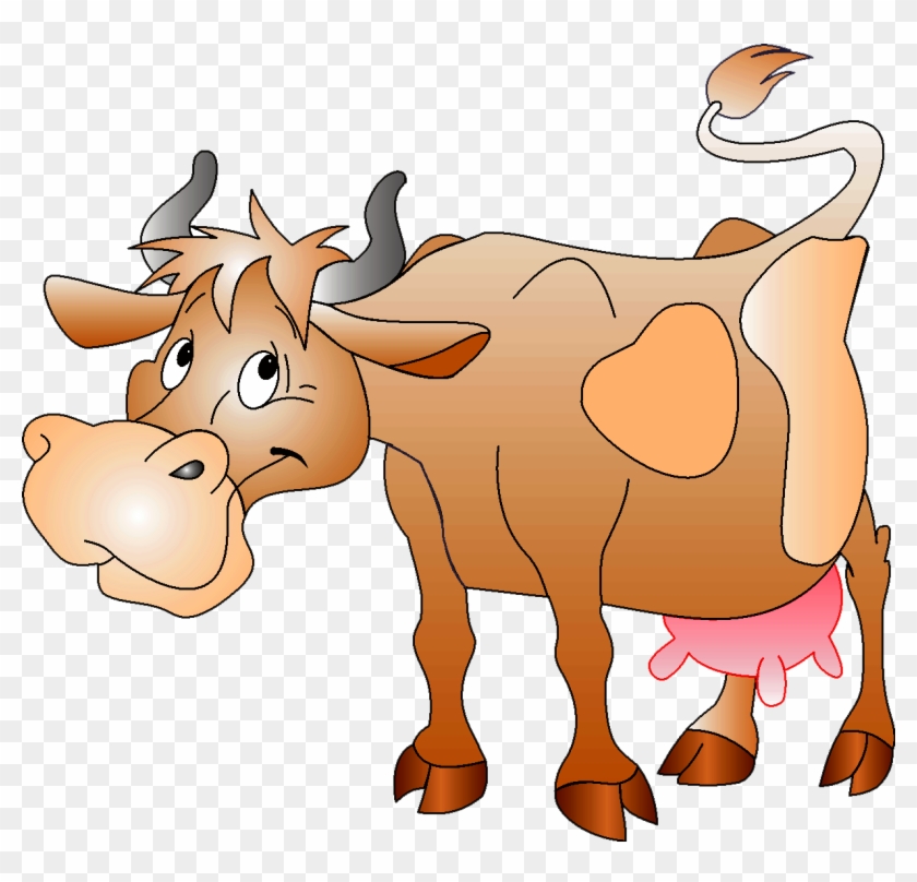 Farm Animals Clipart Funny Cow - كليب ارت حيوانات اليفة #192843