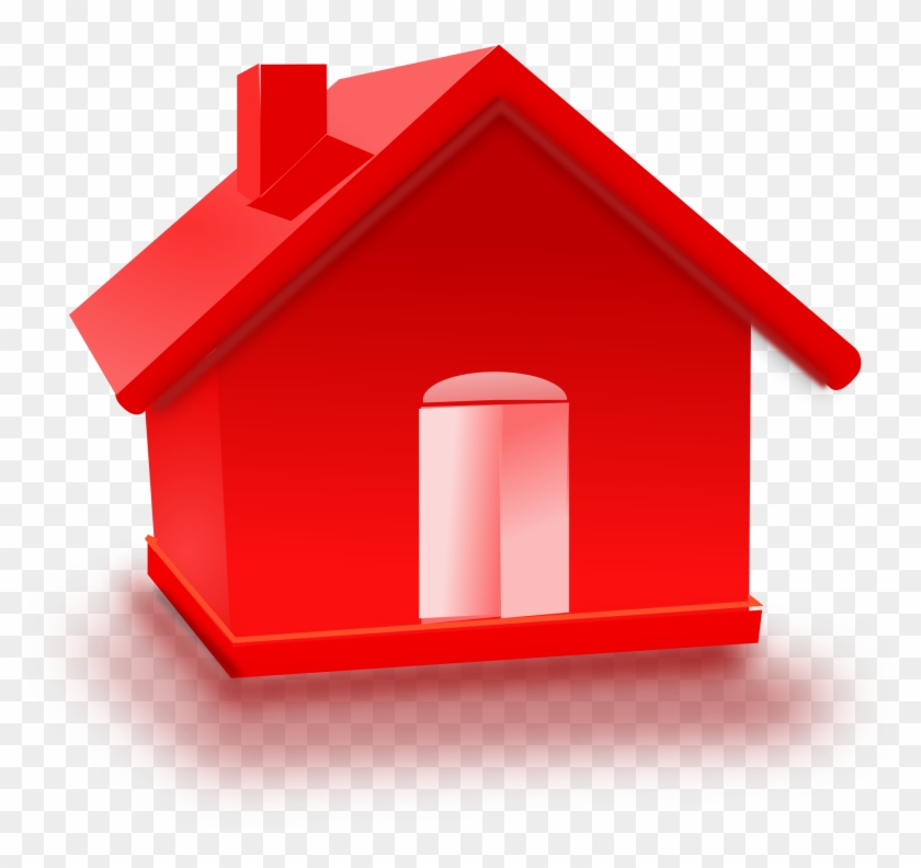1309168682 Clipart Of A Red - Red House Clipart #192846