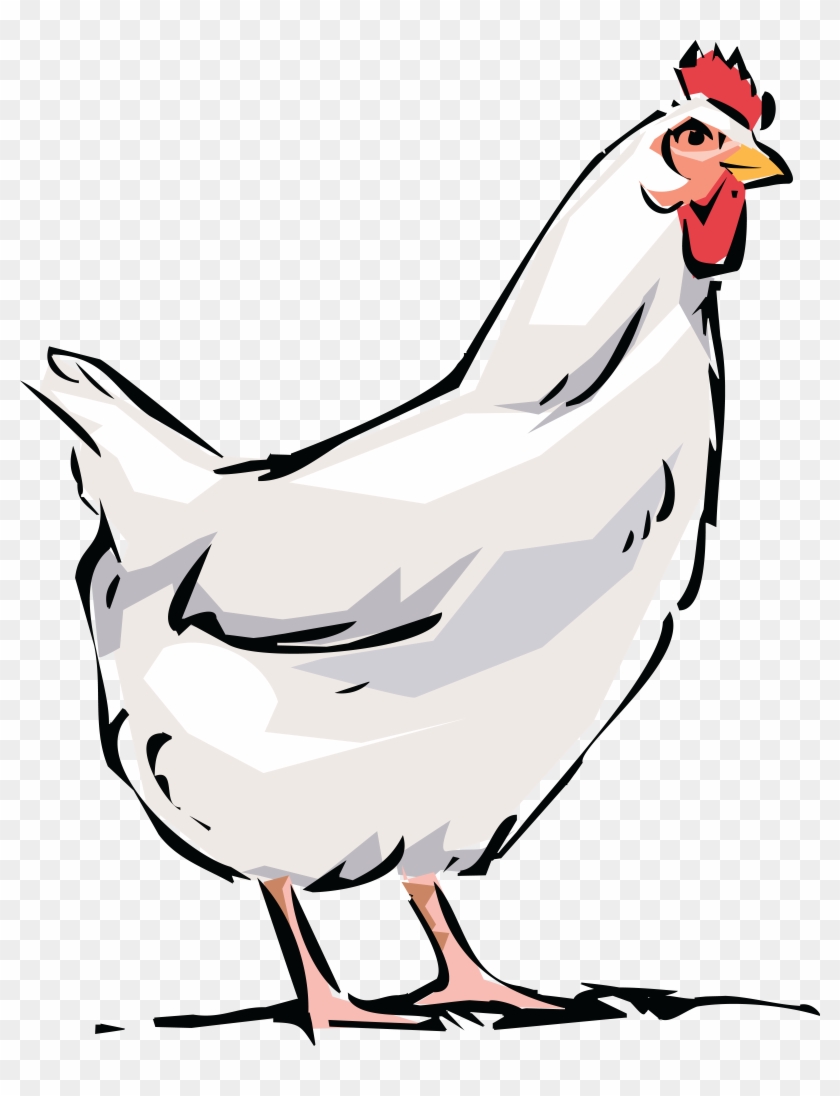 Free Clipart Of White Hen - White Hen Clipart Png #192865