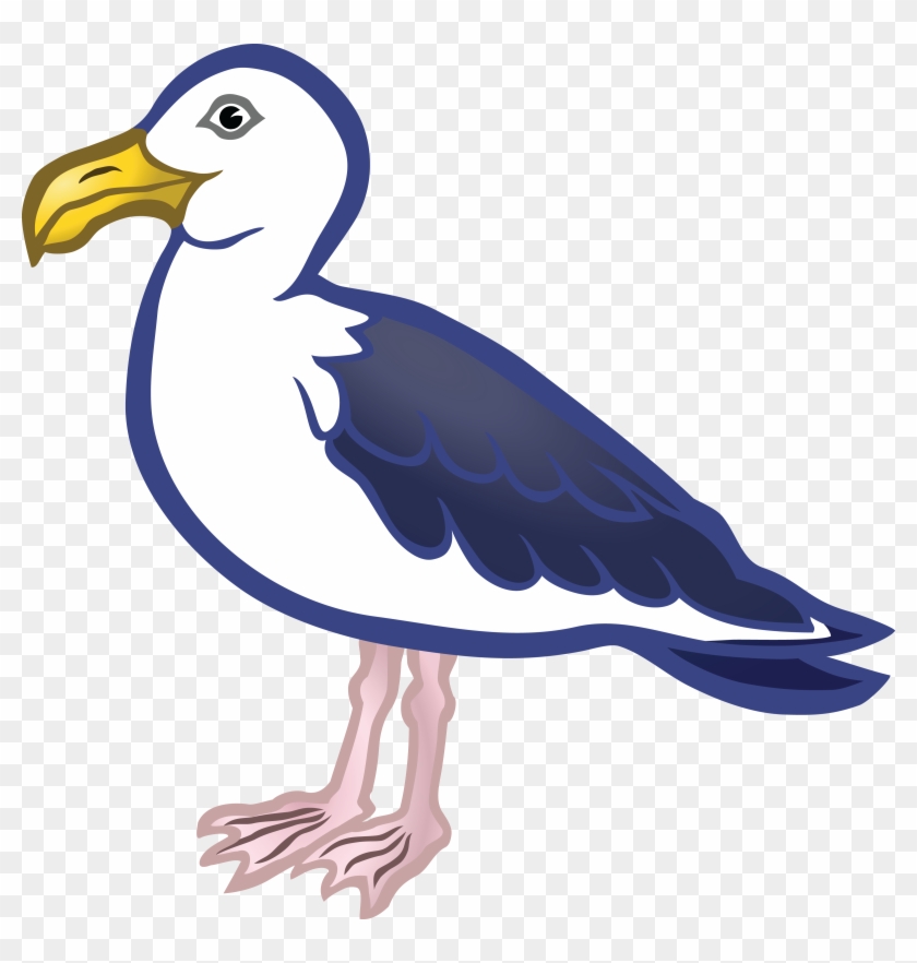 Free Clipart Of A Seagull Bird - River Bird Transparent #192974