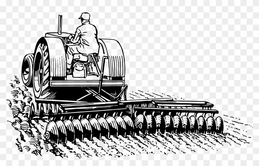 Drawing Harrow Tractor Clip Art - Drawing Harrow Tractor Clip Art #193003