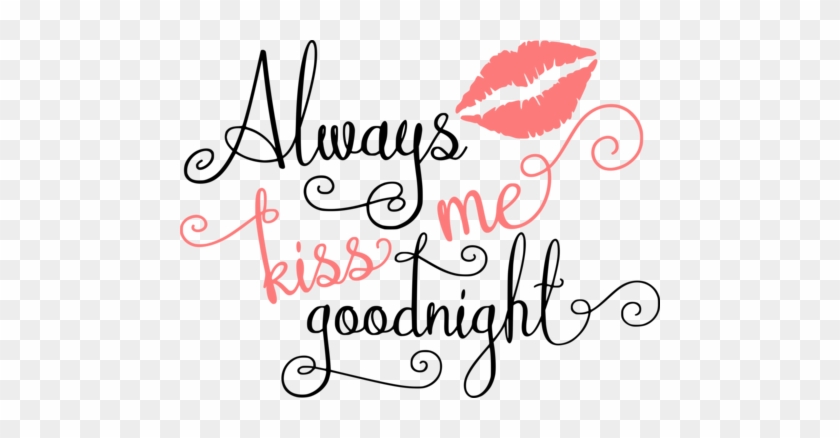 Always Kiss Me Goodnight - Lips Clip Art #1144386