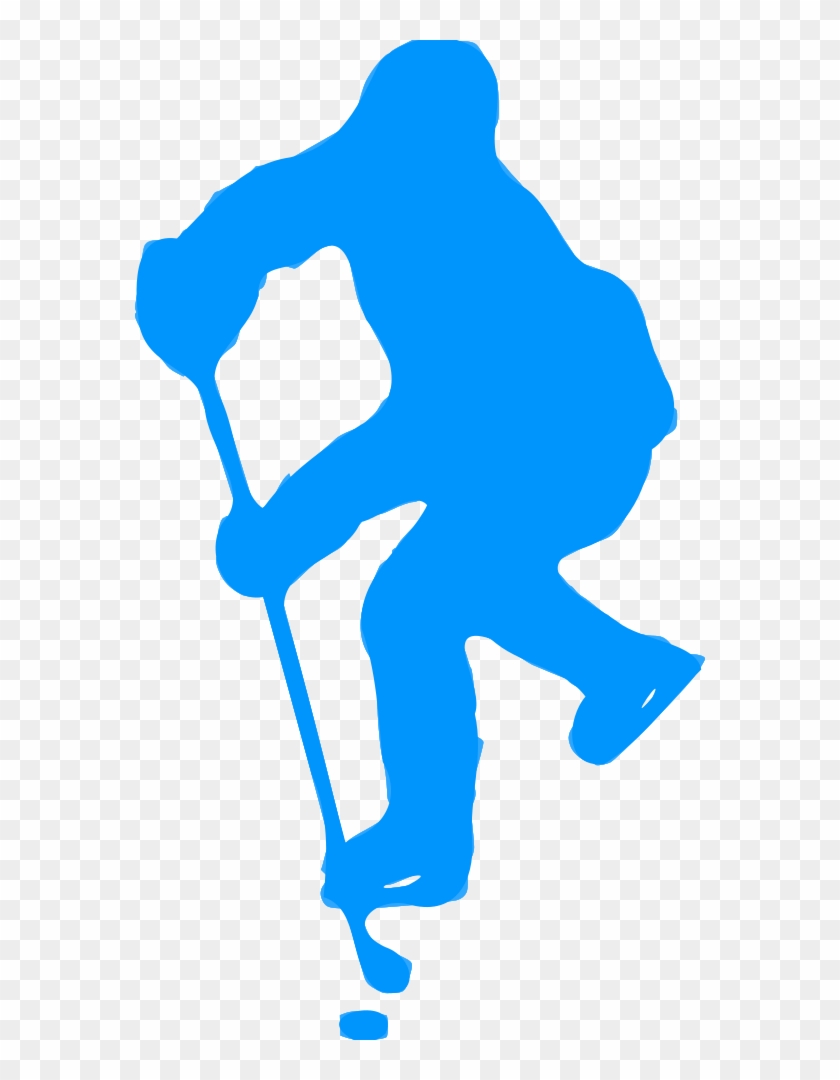 Silhouette Hockey - Ice Hockey Player Silhouette Png #1144423