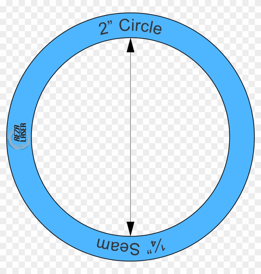 Circle 2″ Inch Acrylic Template I Spy With ¼” Seam - Circle #1144482