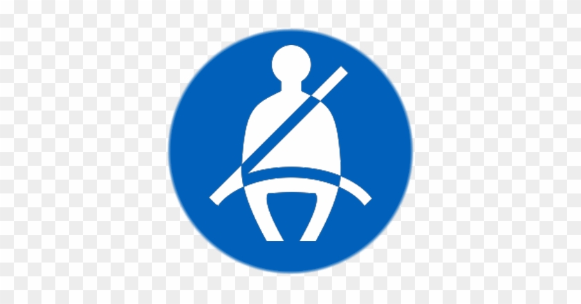 Seatbelt Icon - Wear Seat Belt Sign #1144492