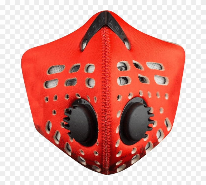 M1 Neoprene Reusable Dust/pollution Mask - Rz Mask Breathe Safe Facemask Red Medium/large #1144778