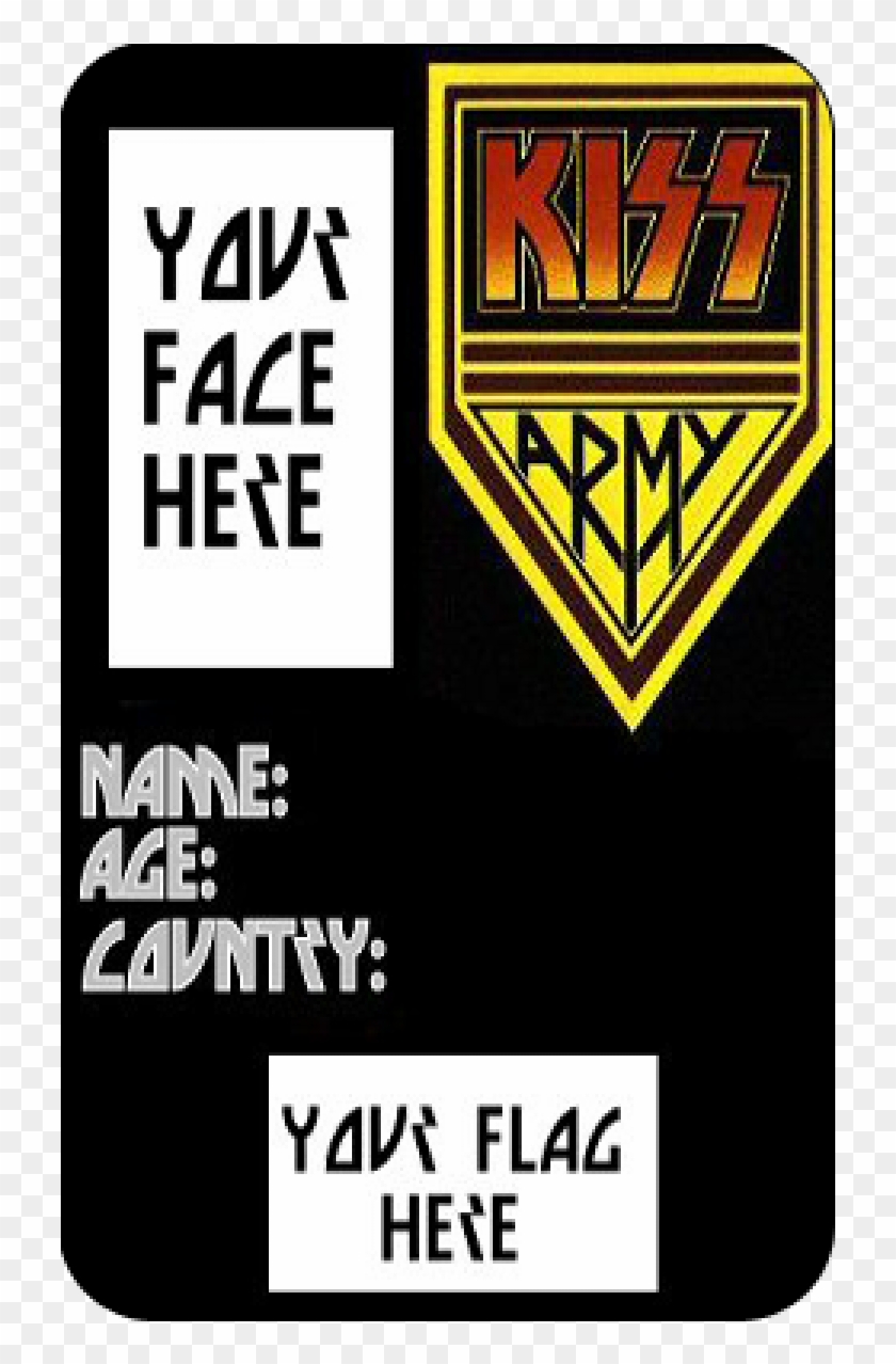 Kiss Army Press Pass Id Card Backstage Ticket - Kiss Army #1144833