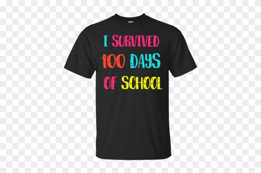 I Survived A 100 Days Of School Teacher T Shirt For - Teacher Shirts #1144971