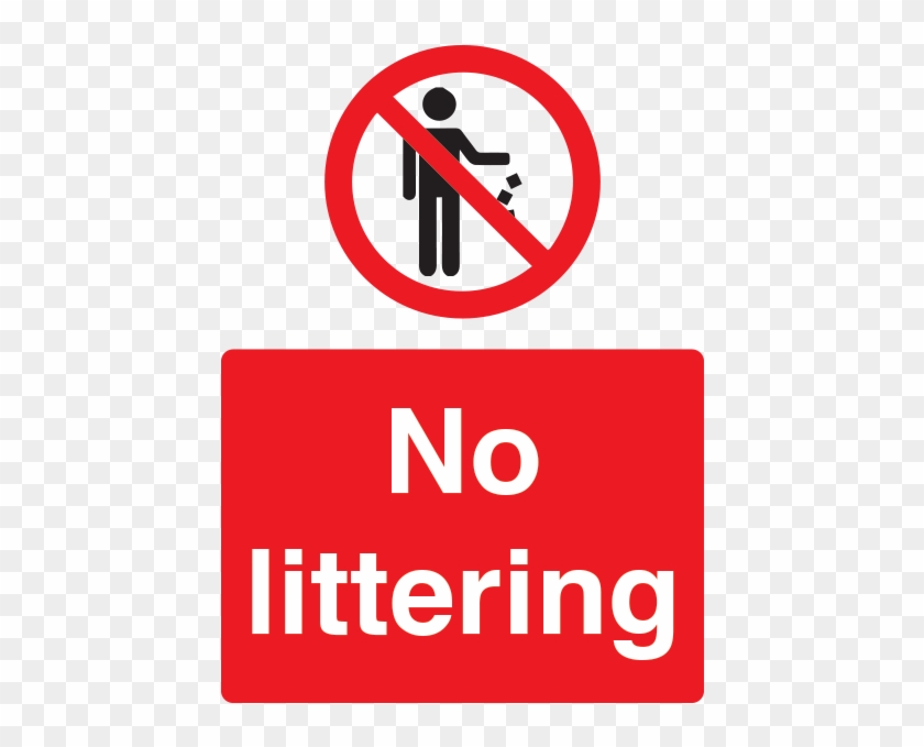 Safety Information - No Littering Sign Uk #1144999