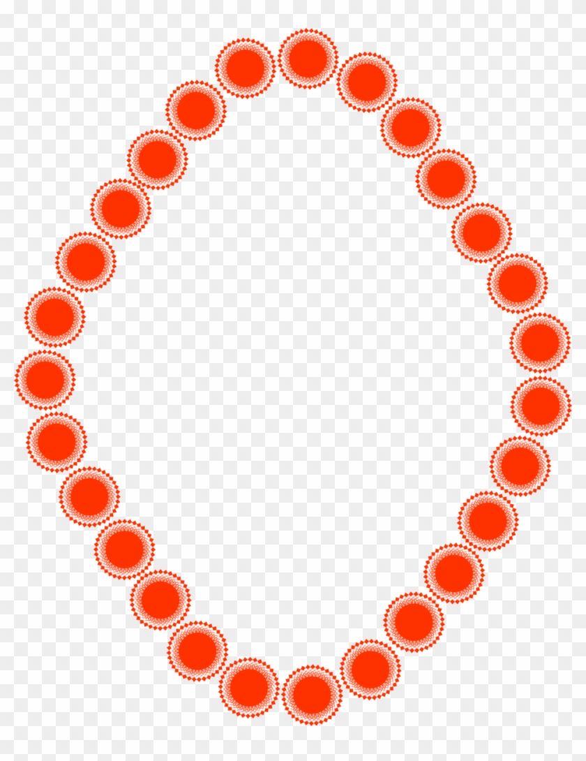 Illustration Of A Blank Diamond Shaped Frame Border - Necklace #1145016