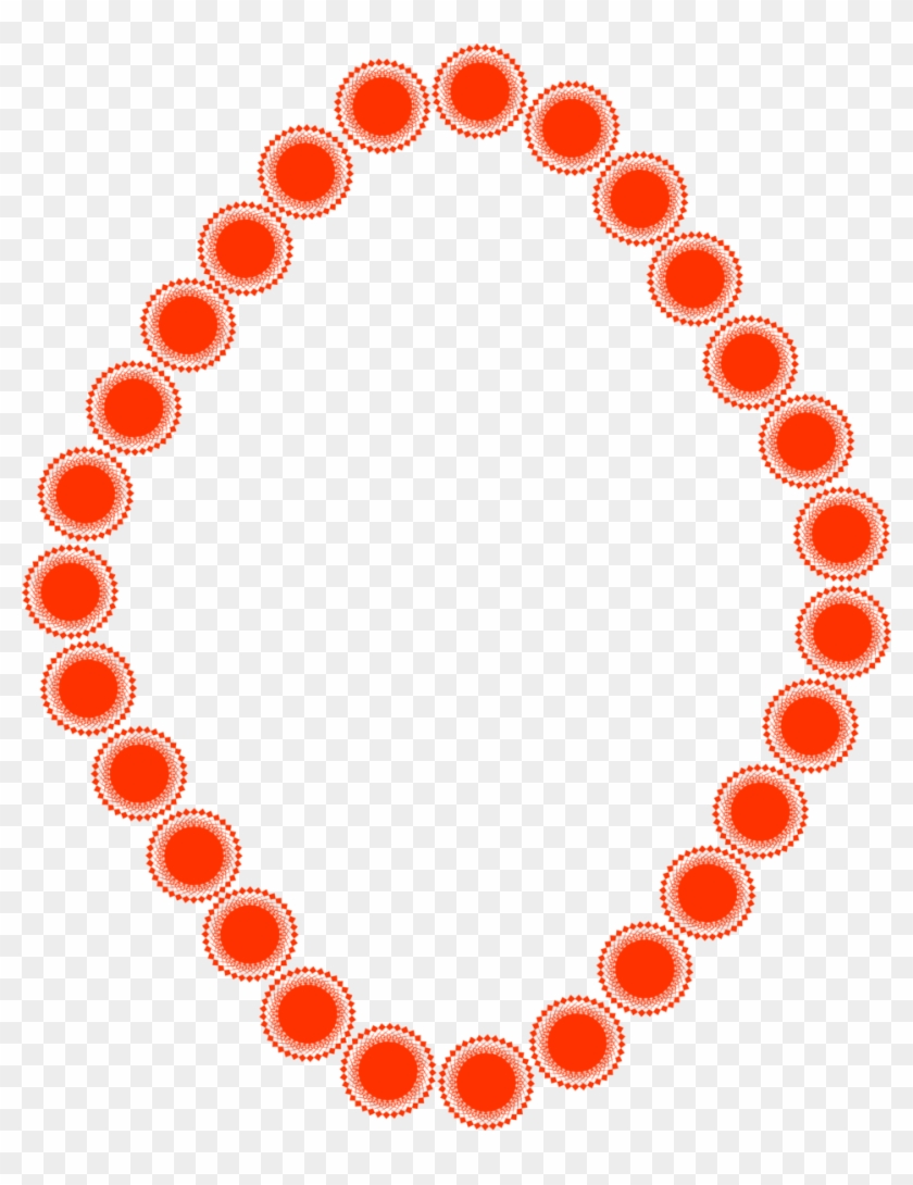 Illustration Of A Blank Diamond Shaped Frame Border - Necklace #1145016