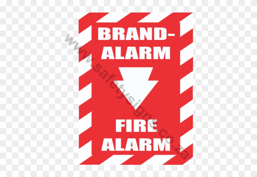 Fire Alarm Chevron Safety Sign - アフロ イラスト #1145043