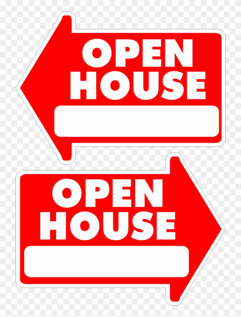Open House Arrow Shape Yard Sign - Shape #1145047