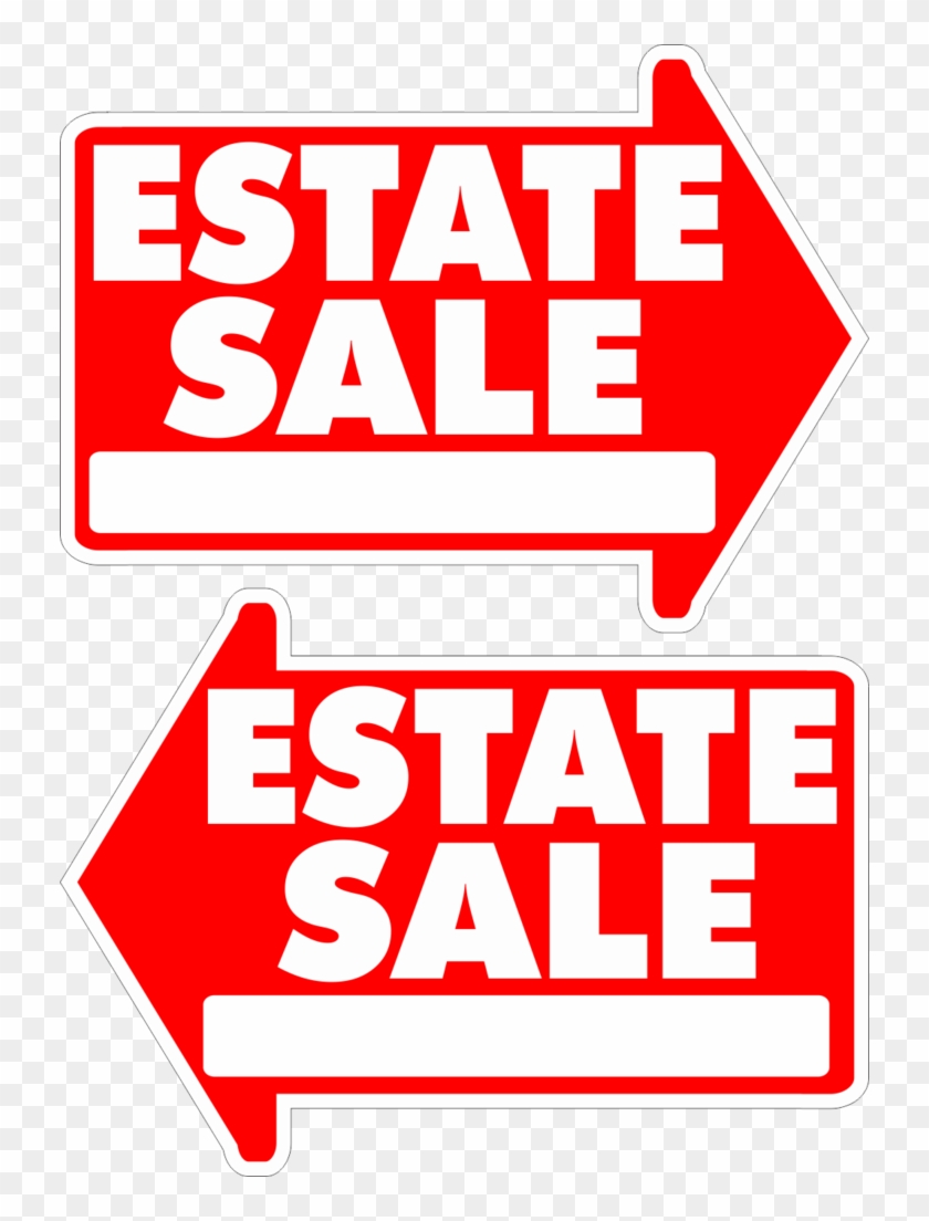 Estate Sale Sign Both Sides - 4 State Trucks #1145058