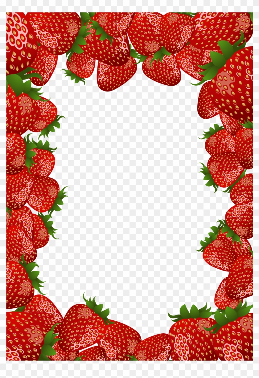 Strawberry Frame By Flashtuchka Strawberry Frame By - Strawberries Frame Png #1145069