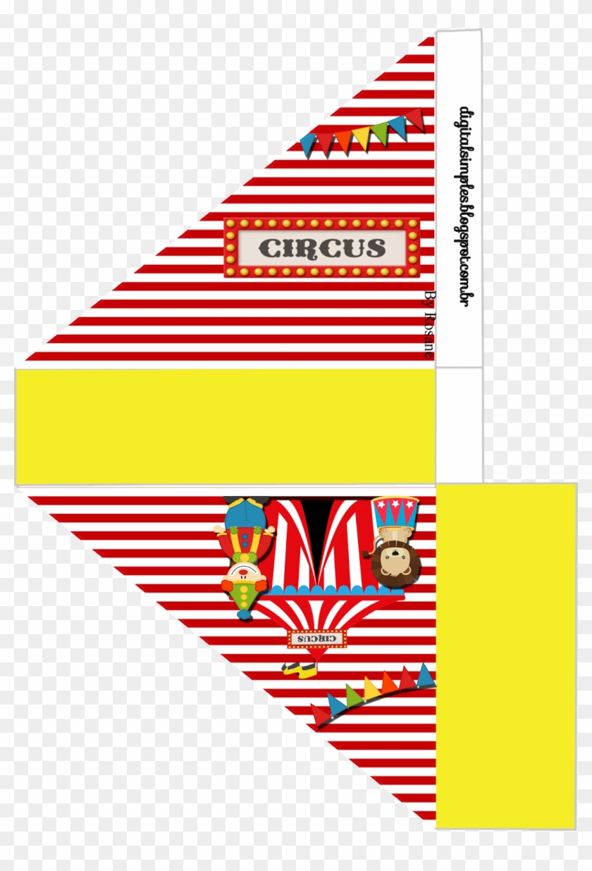 Kit De Personalizados Tema "circo" Para Imprimir - Molde Porta Guardanapo Circo #1145077