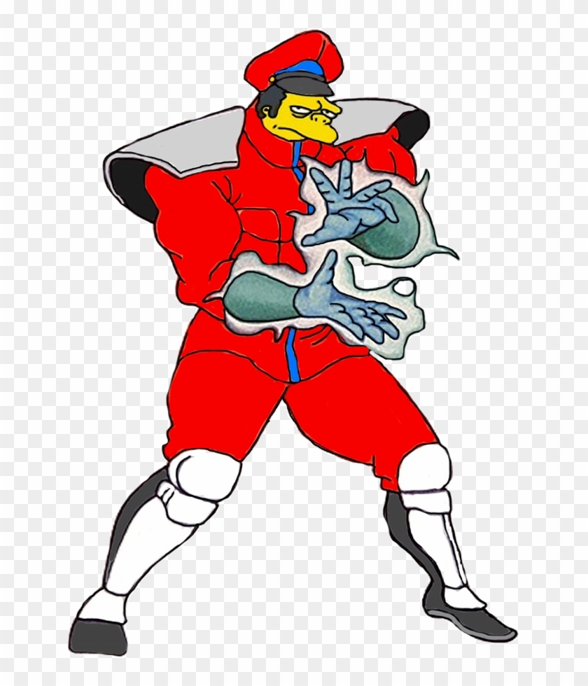 Moe Szyslak As M - Street Fighter 2 Vega #1145112