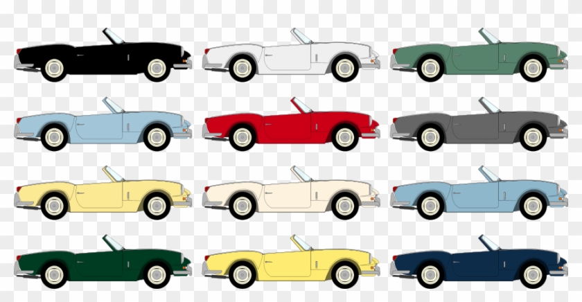 Les Couleurs Disponibles Pour La Spitfire 4, De Haut - Triumph Spitfire Colour Chart #1145120