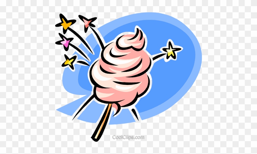 Cotton Candy Royalty Free Vector Clip Art Illustration - Сладкая Вата Вектор Png #1145364