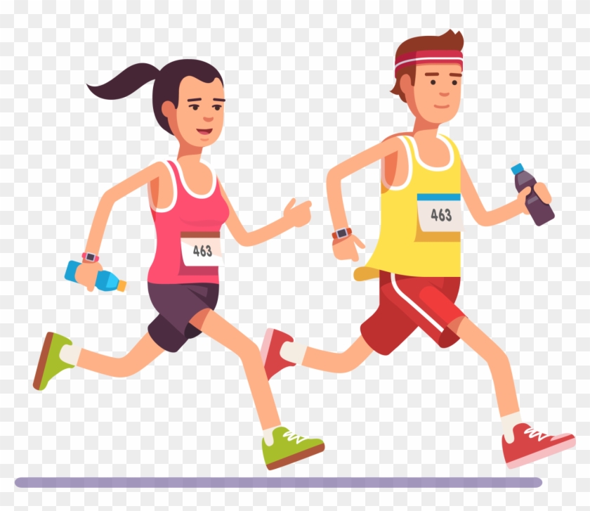 Animation Running Sport Download - Upcoming Marathon In Bangalore 2018 April #1145412