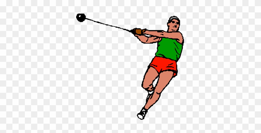 Sport Graphics Hammer Throw - Hammer Throw Clipart #1145417