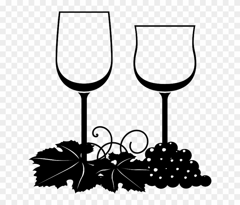 Glasses-wine - Wine Glasses Clipart Free #1145442