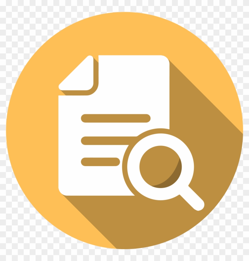 Icon Of A Piece Of Paper With A Magnifying Glass - Rules And Regulations Icon #1145510