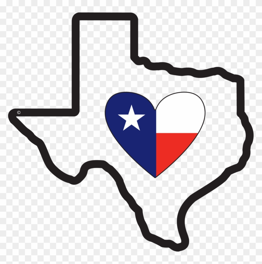 State Of Texas Outline Free Download Free - State Of Texas With Heart #1145569