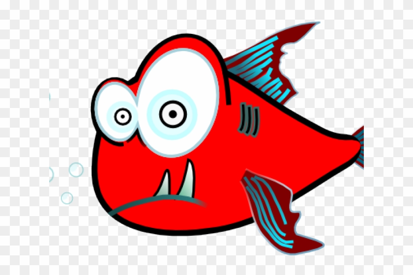 Funny Fish Clipart - Piranha Clip Art #1145578