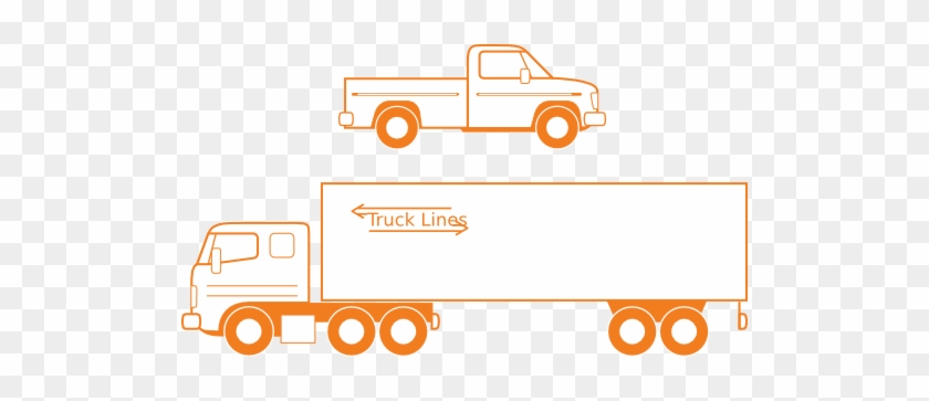 Semi And Pickup Trucks - Semi-trailer Truck #1145654