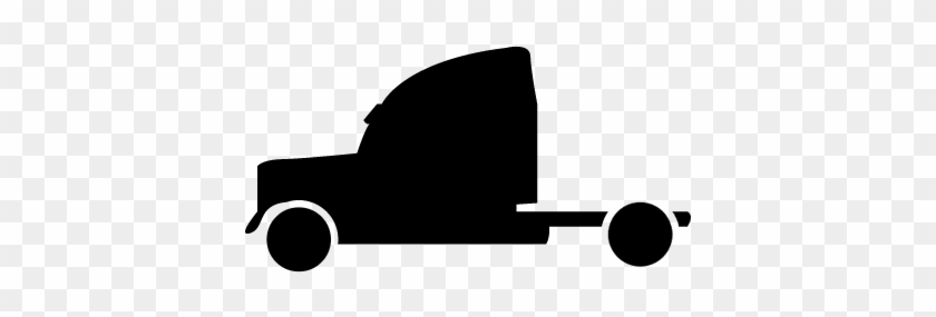 Small Truck Vector - Semi Truck Vector Side #1145662