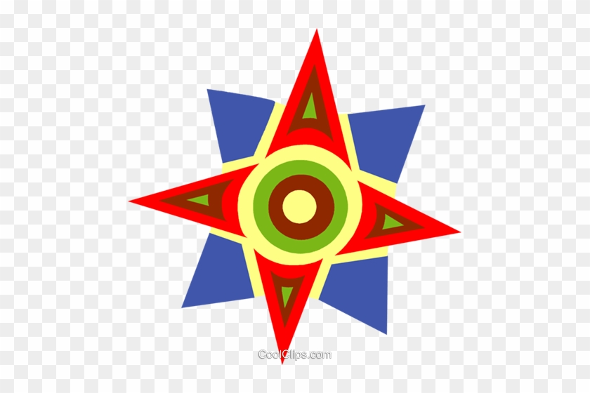 Northern Star Royalty Free Vector Clip Art Illustration - Circle #1145670