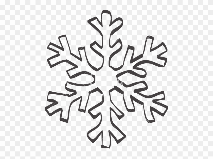 Snowflake Doodle - Snow Sketch Icon #1145692
