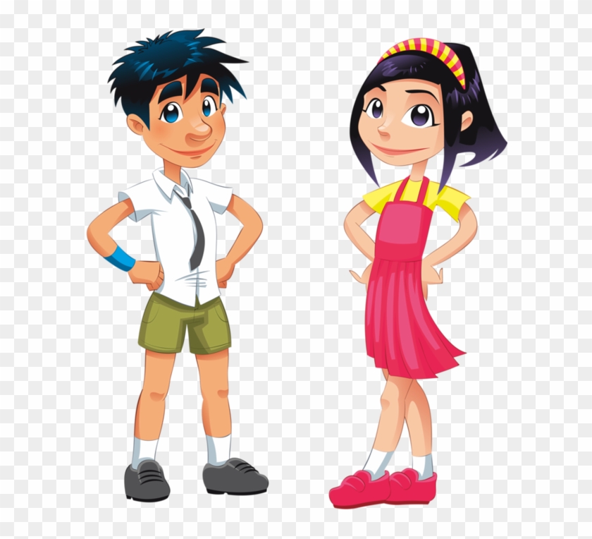 Cartoon Girl Characters Cartoon Girl Characters Young - Boy And Girl Cartoon Characters #1145863