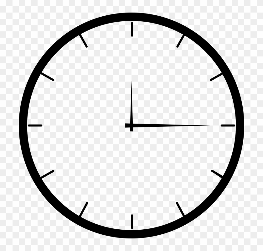Oval Clipart Clock - 8 O Clock Analog #1145895